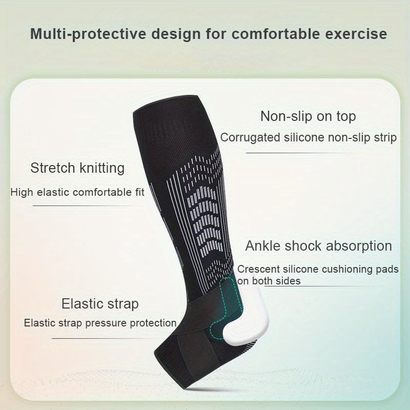 2pcs Compression Calf Ankle Sleeves Anti Collision Shin Guards