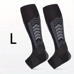2pcs Compression Calf Ankle Sleeves Anti Collision Shin Guards