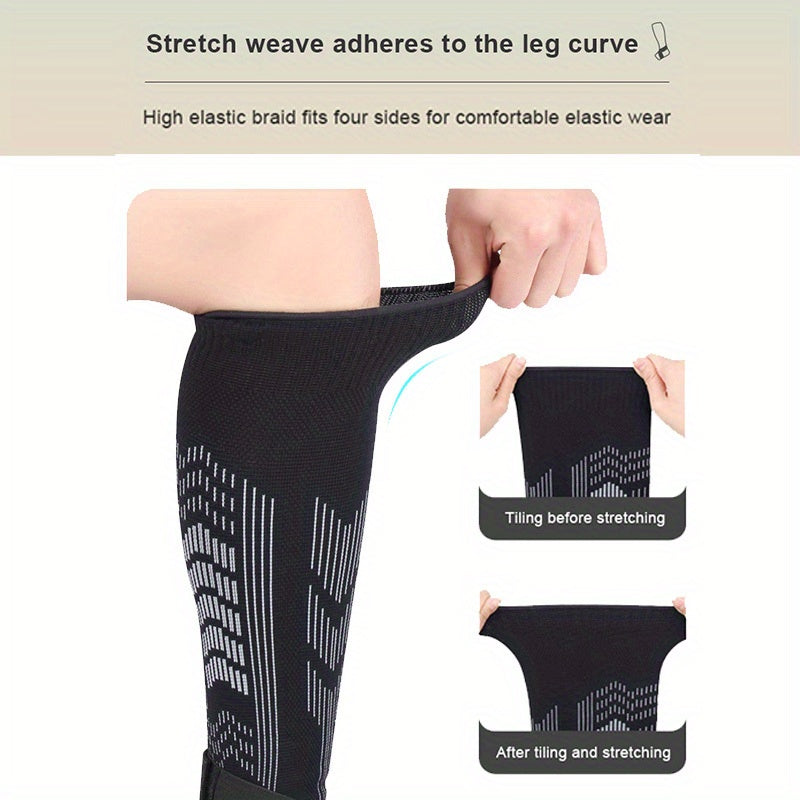 2pcs Compression Calf Ankle Sleeves Anti Collision Shin Guards