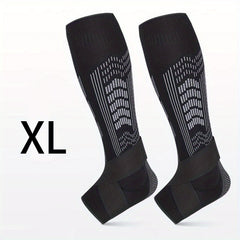 2pcs Compression Calf Ankle Sleeves Anti Collision Shin Guards