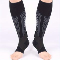 2pcs Compression Calf Ankle Sleeves Anti Collision Shin Guards