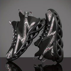 Men's Shock Absorption Blade Shoes Lace Up Non Slip Shoes