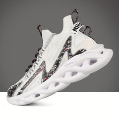 Men's Shock Absorption Blade Shoes Lace Up Non Slip Shoes
