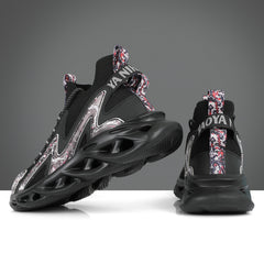 Men's Shock Absorption Blade Shoes Lace Up Non Slip Shoes