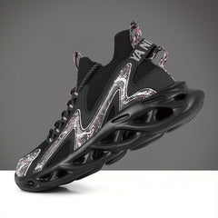 Men's Shock Absorption Blade Shoes Lace Up Non Slip Shoes
