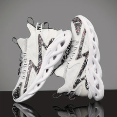 Men's Shock Absorption Blade Shoes Lace Up Non Slip Shoes