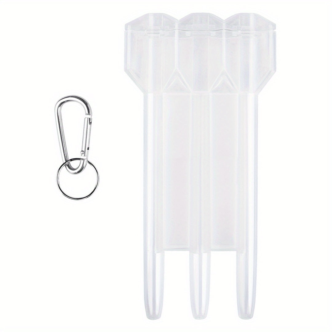 50g Clear Plastic Dart Storage Box with Locking Biner