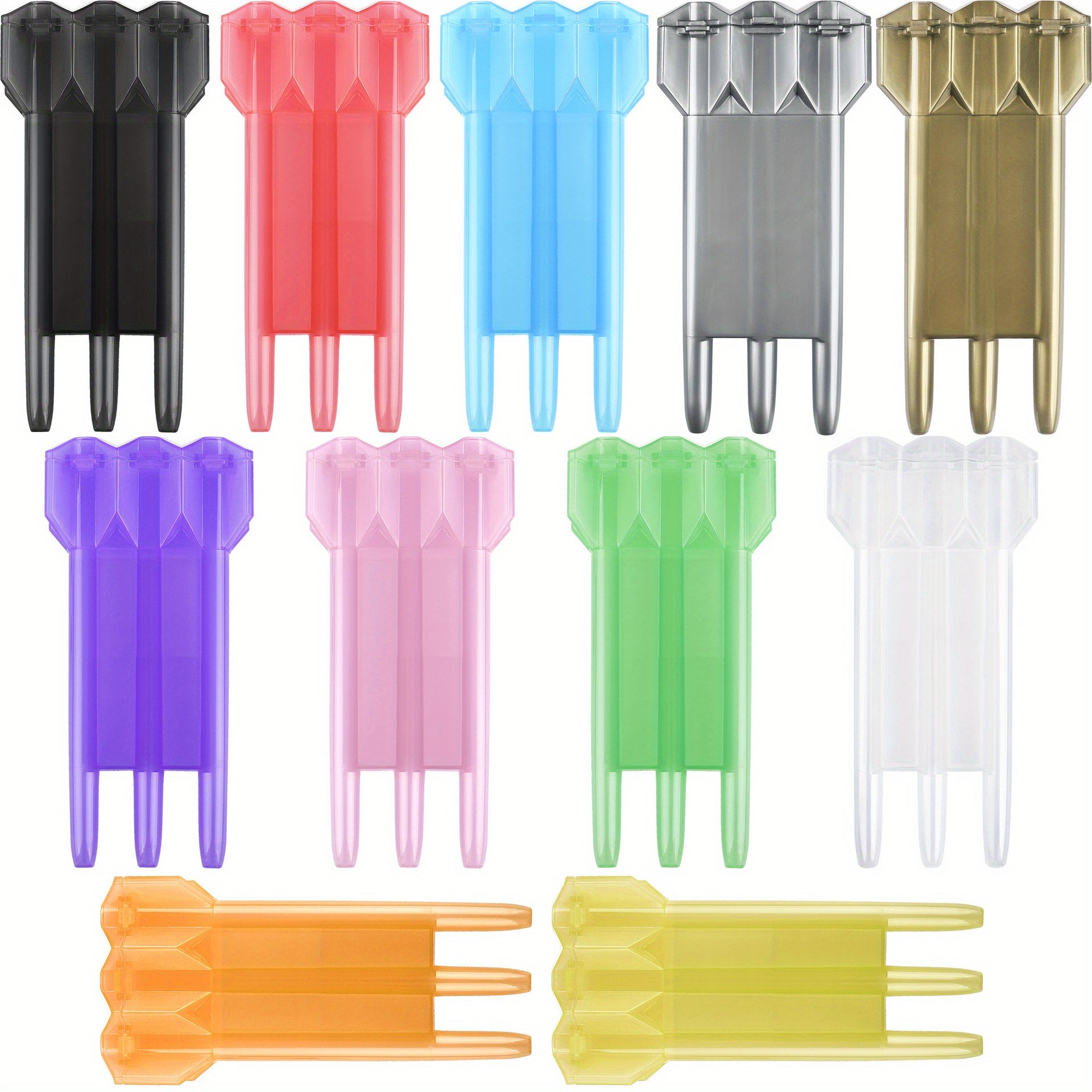 50g Clear Plastic Dart Storage Box with Locking Biner