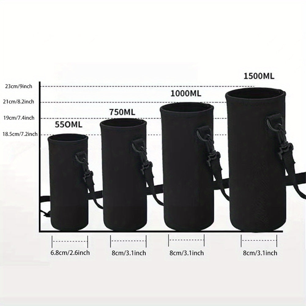 Water Bottle Sleeve Holder Carrier Strap Pouch Cover 550ml-1000ml