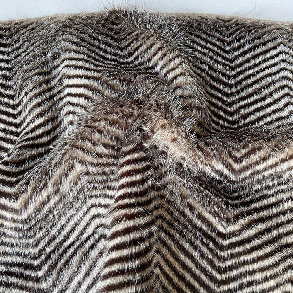 A4 Size Peacock Fur Plush Fabric for Crafts DIY