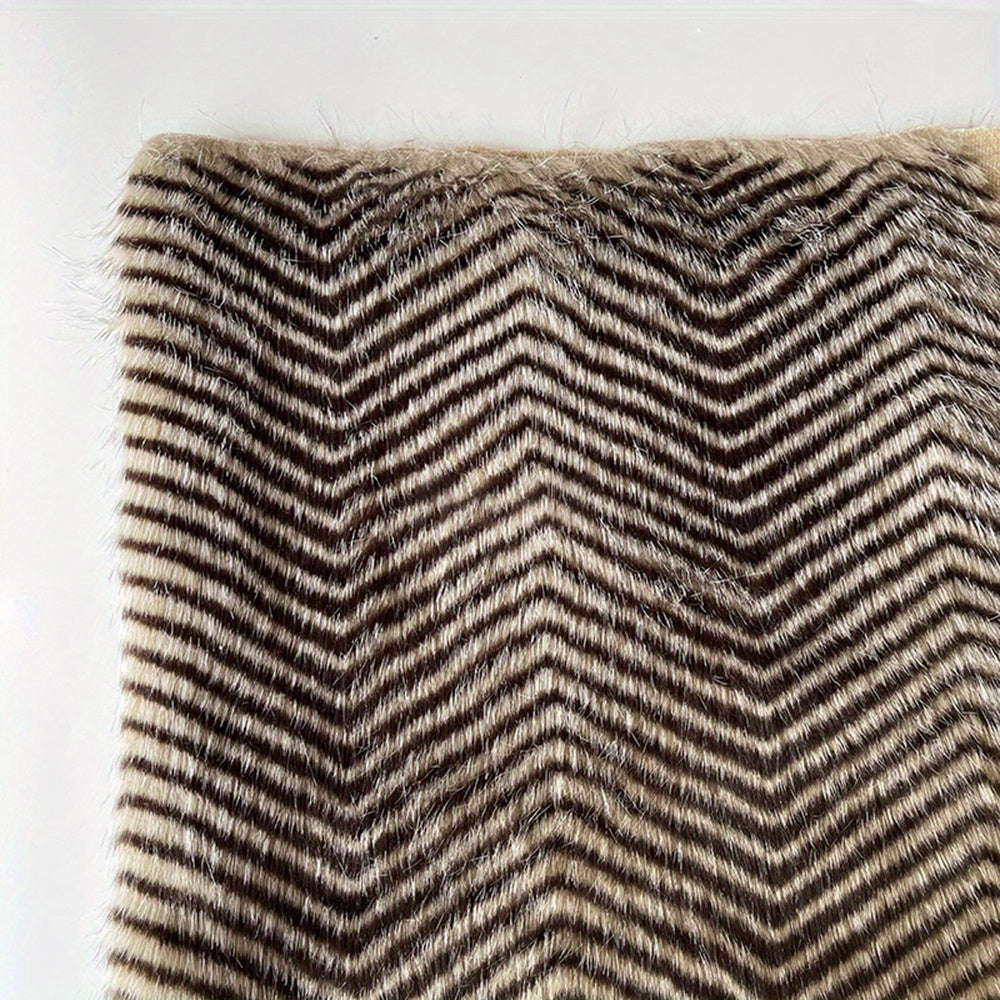 A4 Size Peacock Fur Plush Fabric for Crafts DIY