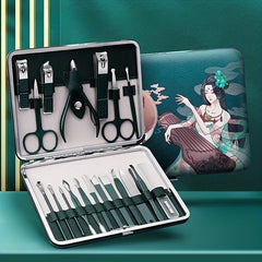 19pcs Nail Clippers Set Stainless Steel Manicure Tool