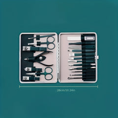 19pcs Nail Clippers Set Stainless Steel Manicure Tool