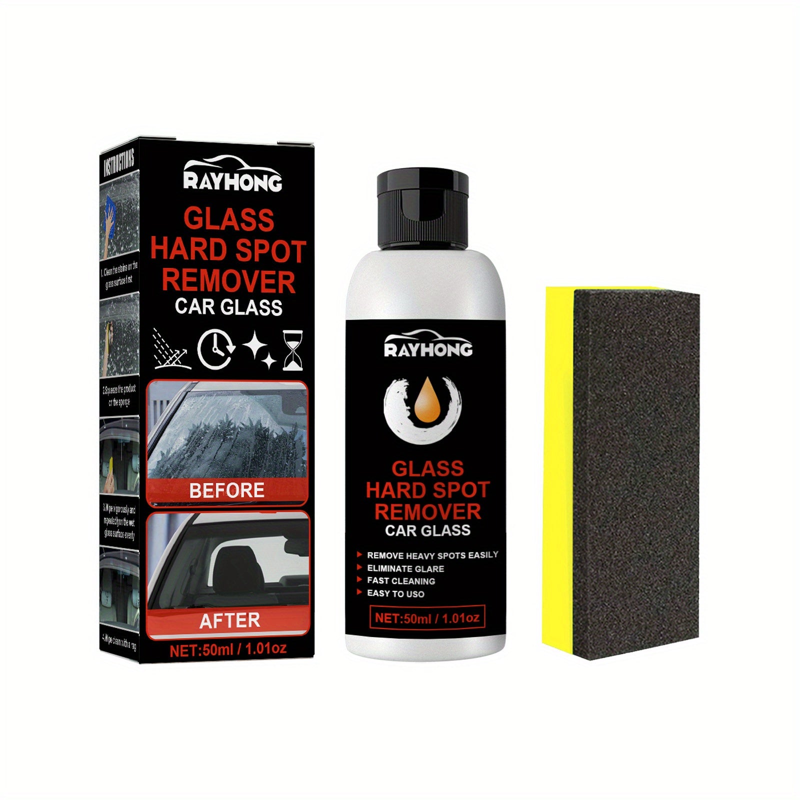 Car Glass Deep Cleaning Buffing Paste - Scratch Repair Clean Gloss