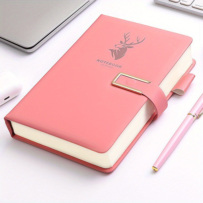 A5 Leather Buckle Soft Notebook, 360 Pages