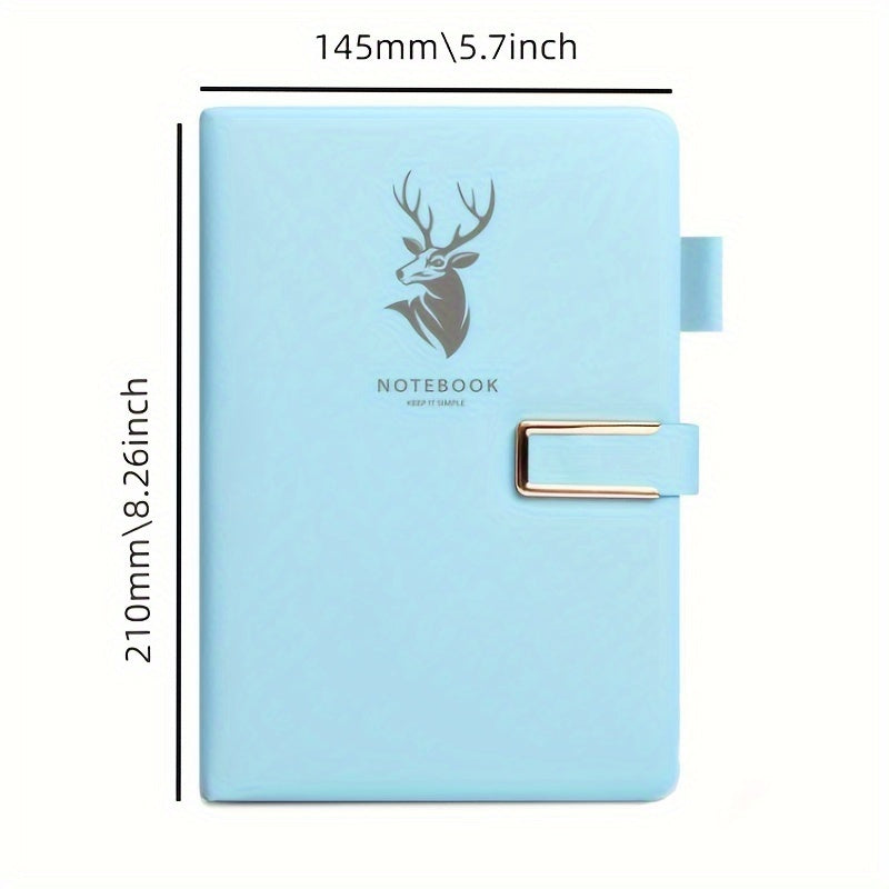A5 Leather Buckle Soft Notebook, 360 Pages