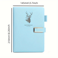 A5 Leather Buckle Soft Notebook, 360 Pages