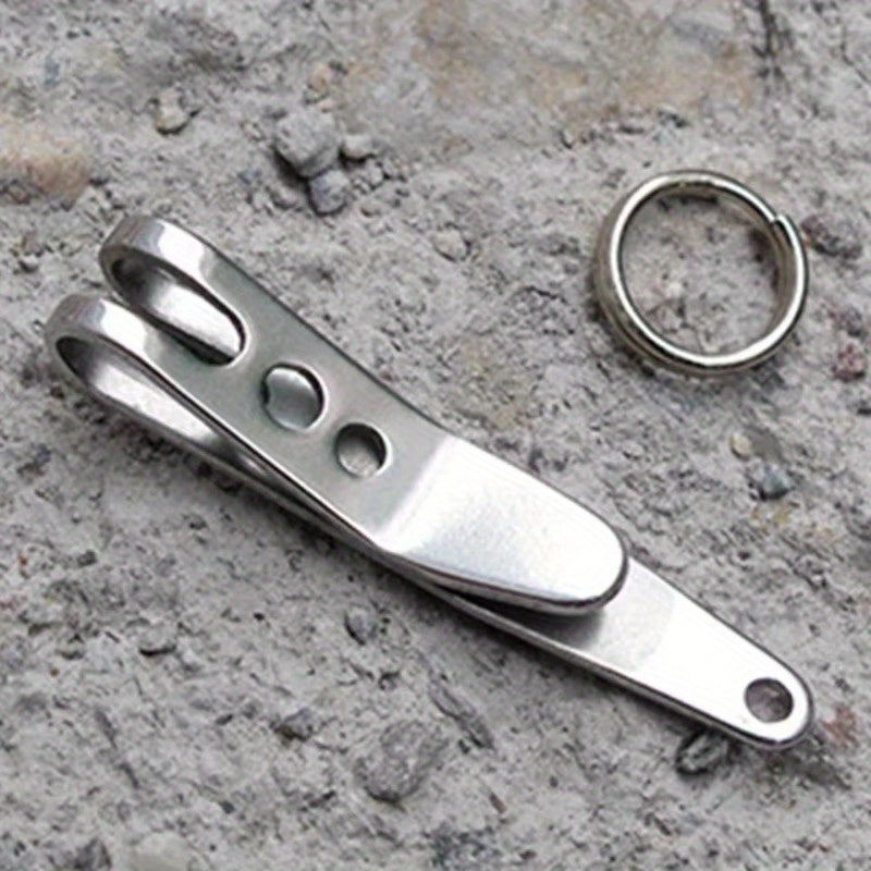 Mini Pocket Clip Stainless Steel Hanging Clip Outdoor Camping Hiking