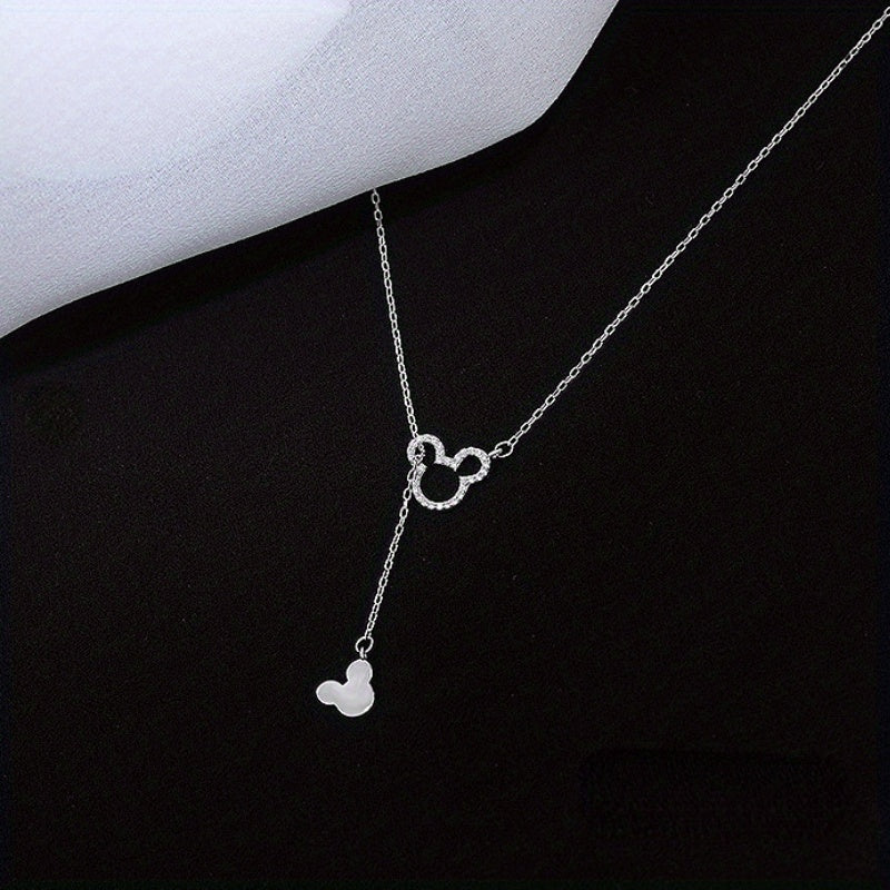 Mouse Pendant Necklace Clavicle Chain Accessories Christmas Gift