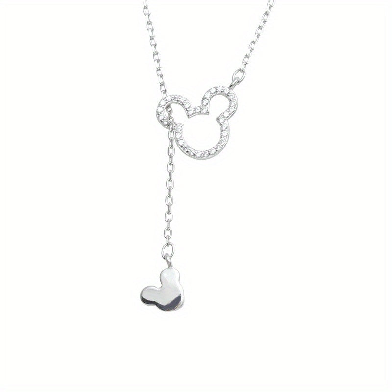 Mouse Pendant Necklace Clavicle Chain Accessories Christmas Gift