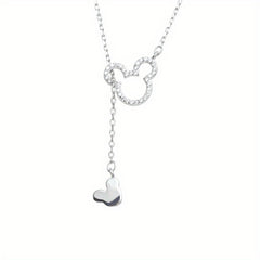 Mouse Pendant Necklace Clavicle Chain Accessories Christmas Gift