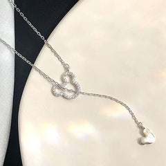 Mouse Pendant Necklace Clavicle Chain Accessories Christmas Gift