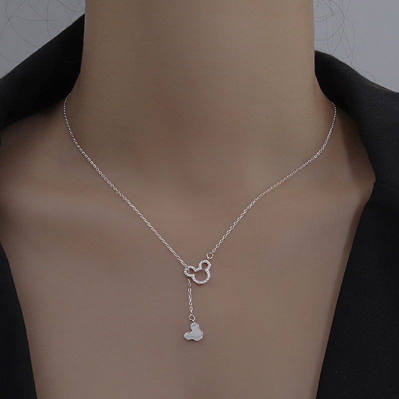 Mouse Pendant Necklace Clavicle Chain Accessories Christmas Gift