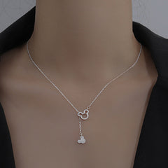 Mouse Pendant Necklace Clavicle Chain Accessories Christmas Gift
