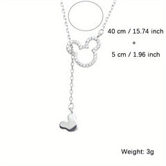Mouse Pendant Necklace Clavicle Chain Accessories Christmas Gift