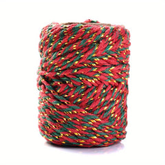 20m Golden Red Green 2mm Christmas Twine For Gift Wrapping DIY Crafts