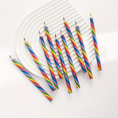 1pc Rainbow Pencil Four Core Pencil Graffiti Drawing Stationery