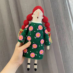 Hand woven Doll Diy Material Package Wool Crochet Material Teacher Doll Gift