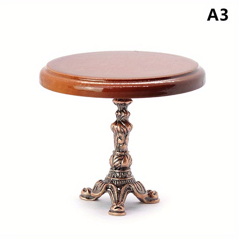 Mini Retro Furniture Square Table for Doll House