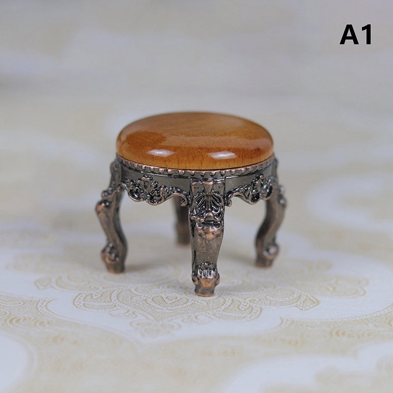 Mini Retro Furniture Square Table for Doll House