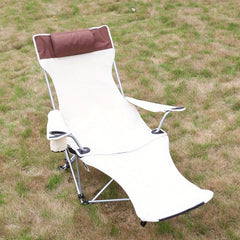 Outdoor Folding Chair Portable Beach Chair Moon Chair Lounge Folding Bed