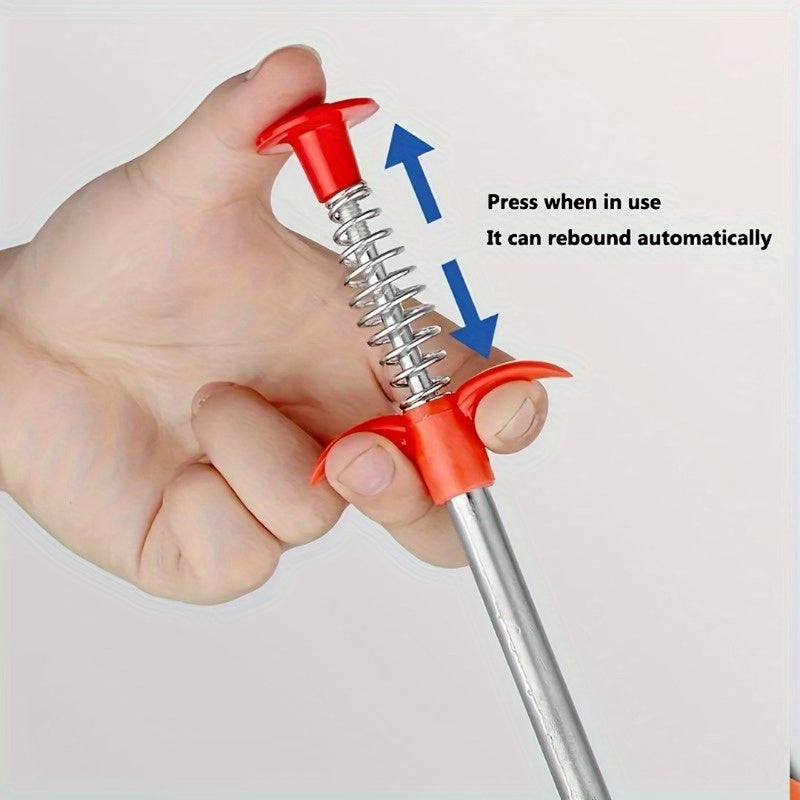 2pcs Pipeline Hook Sewers Clip Hair Remover Dredge Tool