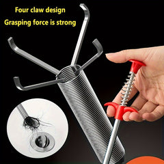 2pcs Pipeline Hook Sewers Clip Hair Remover Dredge Tool