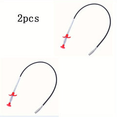 2pcs Pipeline Hook Sewers Clip Hair Remover Dredge Tool