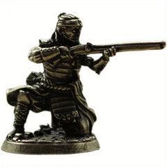 Vintage Copper Gun Soliders Figurines Model Statue Desktop Ornament