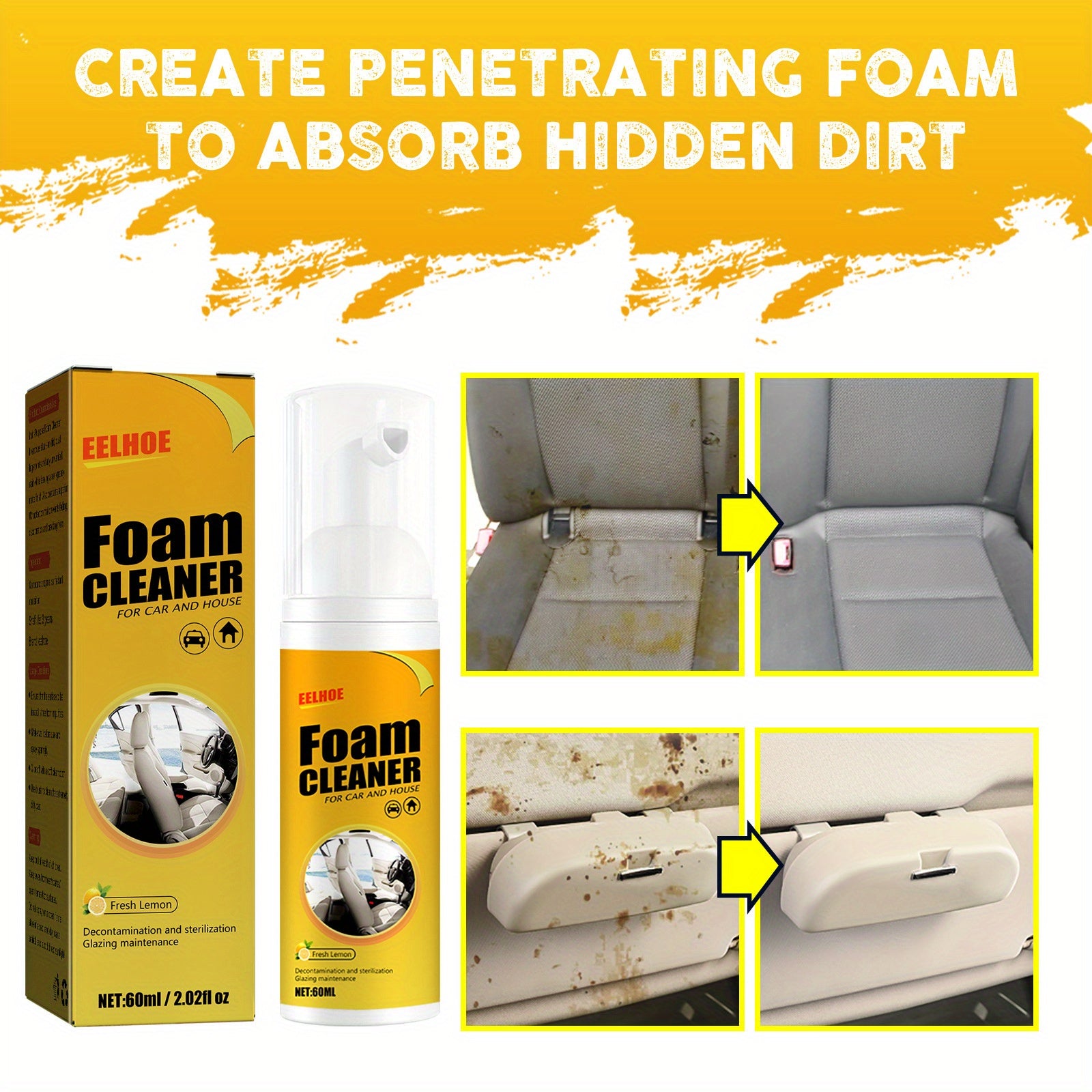 Car Multifunctional Foam Cleaner Strong Decontamination