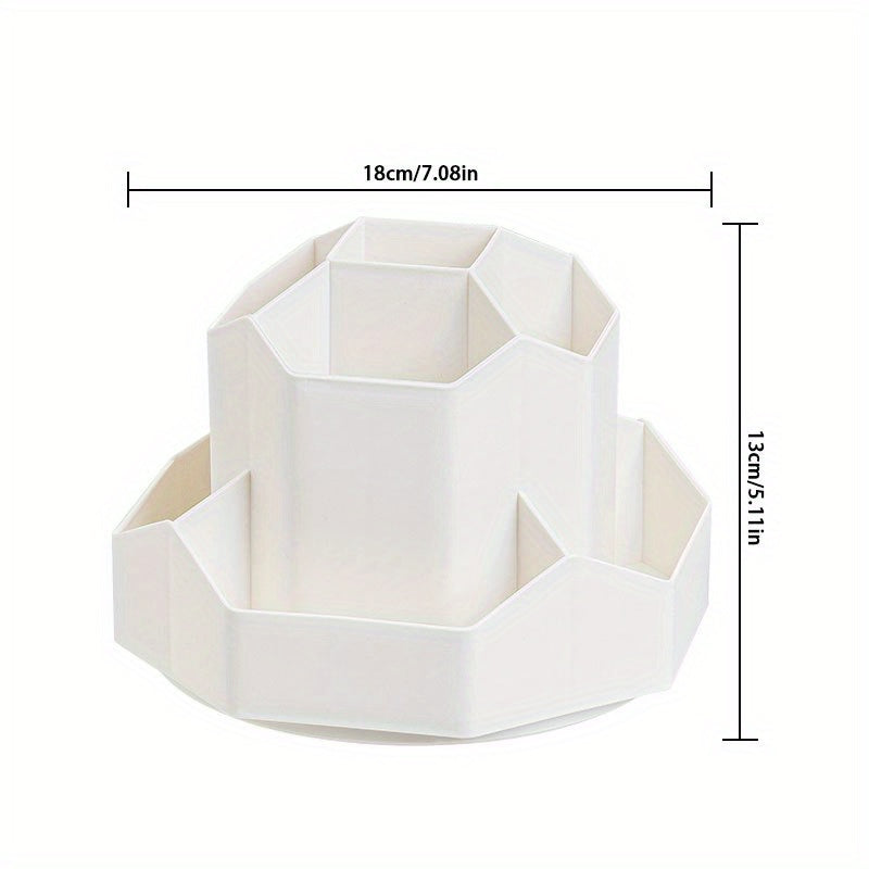Pen Holder & Makeup Brush Organizer for Desk - Large Capacity Desktop Cosmetics