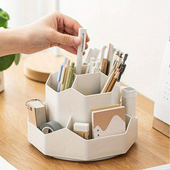 Pen Holder & Makeup Brush Organizer for Desk - Large Capacity Desktop Cosmetics