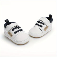 Baby Boys Comfortable Sneakers with Hook and Loop Fastener