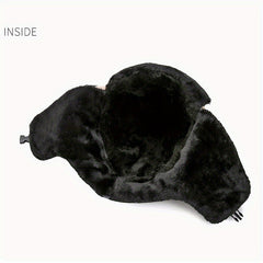 Winter Plush Trapper Hat Windproof Water-resistant