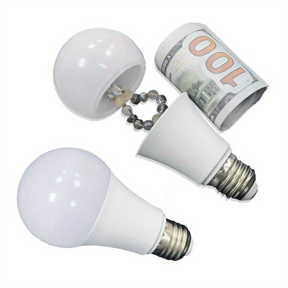 Light Bulb Diversion Safe Home Storage Container Hide Jewelry Money