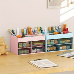 Pen Organizer with 4 Drawer Pencil Holder Desk Organizer