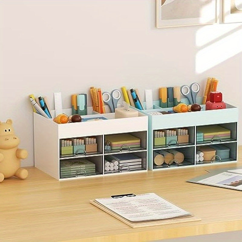 Pen Organizer with 4 Drawer Pencil Holder Desk Organizer