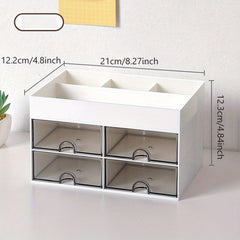 Pen Organizer with 4 Drawer Pencil Holder Desk Organizer