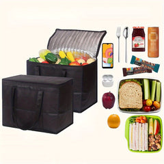 Insulated Reusable Grocery Bag Collapsible Cooler Bag Heavy Duty Large
