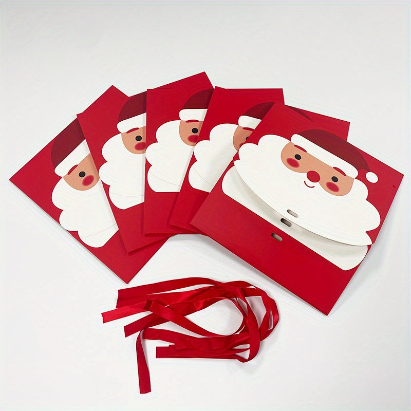5Pcs Santa Claus Cookie Macarons Party Gift Decoration